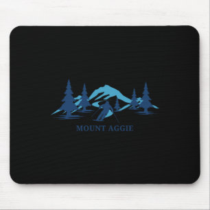Mount Aggie Texas Ski Resort Skiing Skier Mouse Mat