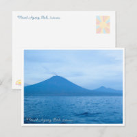Mount Agung Bali Sunrise Travel Postcard