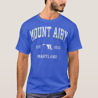 Mount Airy Maryland Vintage Athletic Sports Design T-Shirt