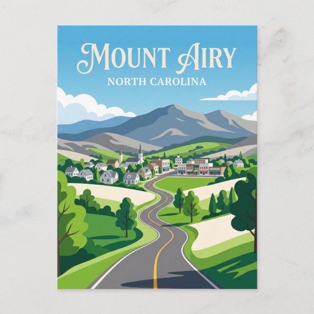 Mount Airy USA Postcard (Front)