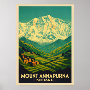 Mount Annapurna Nepal V02 Poster