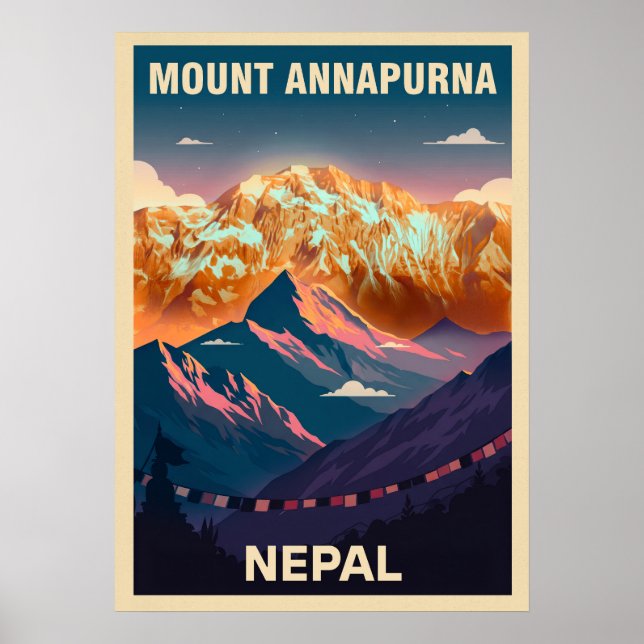 Mount Annapurna Nepal V07 Poster (Front)