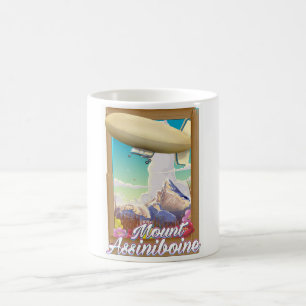 Mount Assiniboine Blimp vacation poster Coffee Mug
