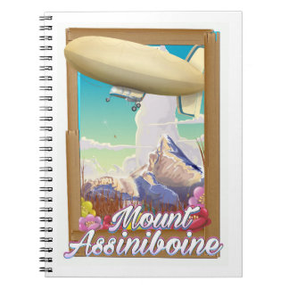 Mount Assiniboine Blimp vacation poster Notebook