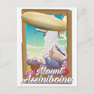 Mount Assiniboine Blimp vacation poster Postcard