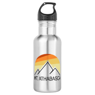 Mount Athabasca Alberta Retro 532 Ml Water Bottle