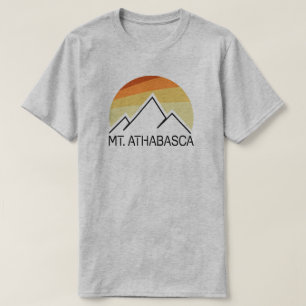 Mount Athabasca Alberta Retro T-Shirt