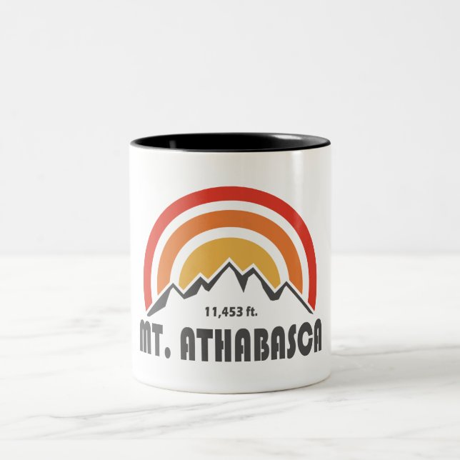 Mount Athabasca Two-Tone Coffee Mug (Center)