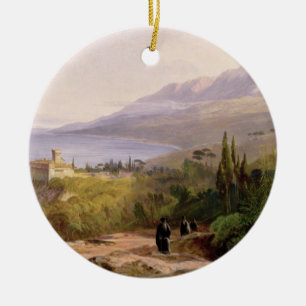 Mount Athos and the Monastery of Stavroniketes, 18 Ceramic Tree Decoration