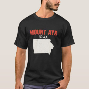 Mount Ayr Iowa USA State America Travel Iowan T-Shirt