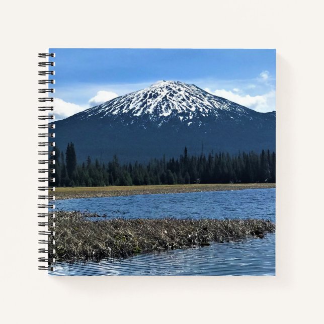 Mount Bachelor at Hosmer Lake, OR Notebook (Front)