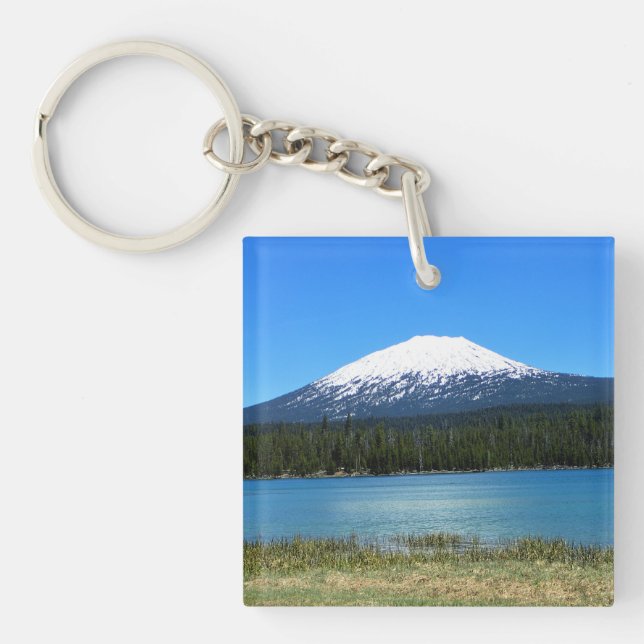 Mount Bachelor, Oregon Key Ring (Front)