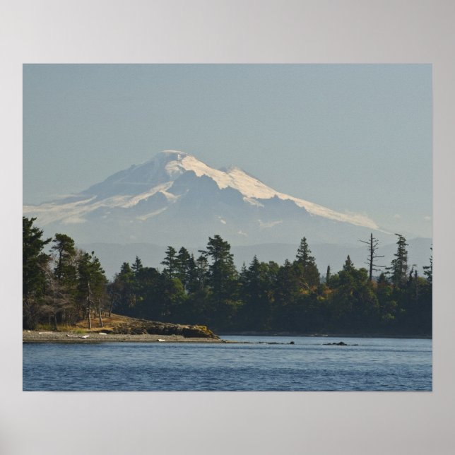 Mount Baker dominates landscape Poster (Front)