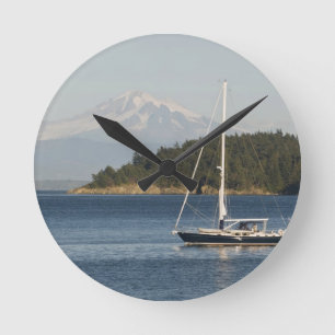 Mount Baker dominates landscape Round Clock