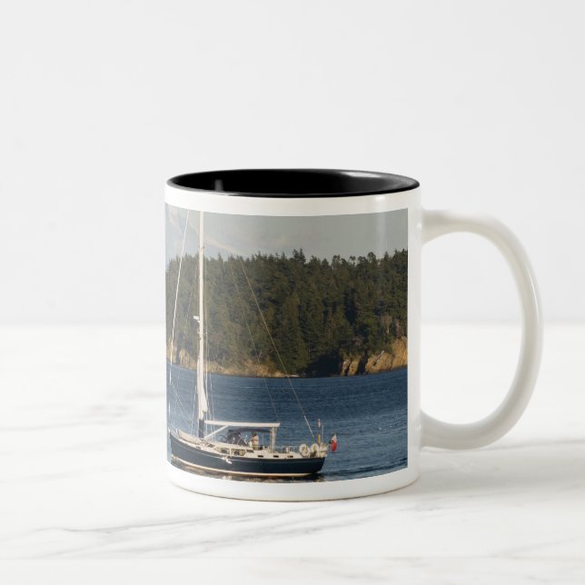 Mount Baker dominates landscape Two-Tone Coffee Mug (Right)