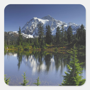 Mount Baker-Snoqualmie National Forest Square Sticker