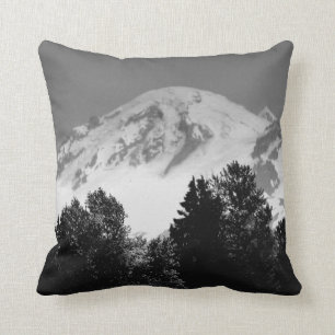 Mount Baker Through Trees Cushion