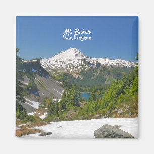 Mount Baker Washington Scenic  Photo  Magnet