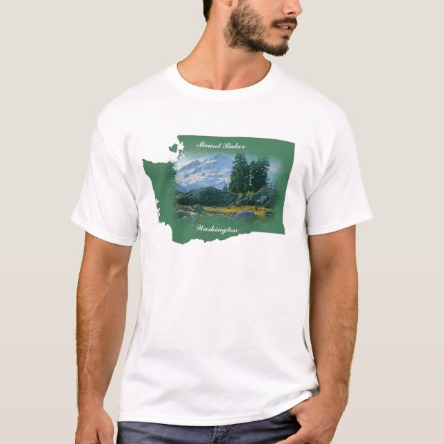 Mount Baker, Washington T-shirt (Front)