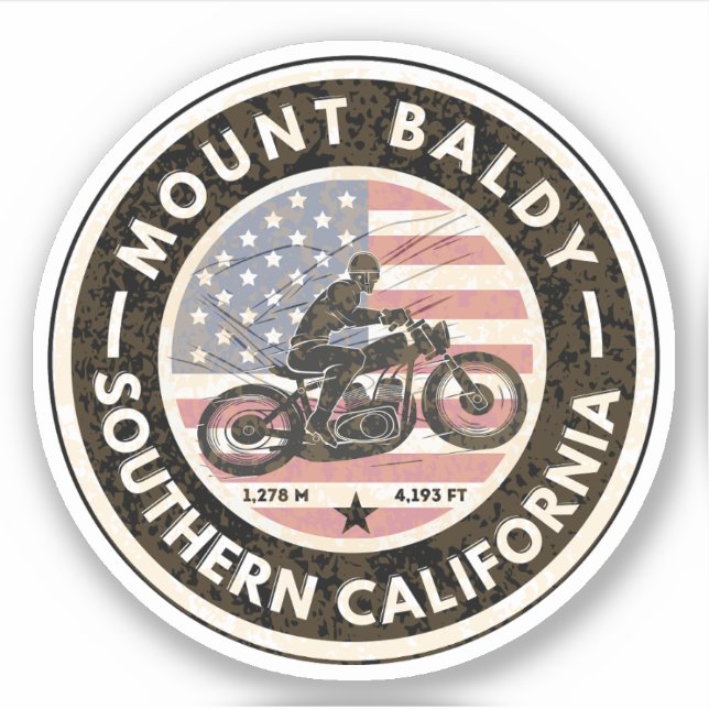 mount baldy motorcycle, montana alpine pass (Front)
