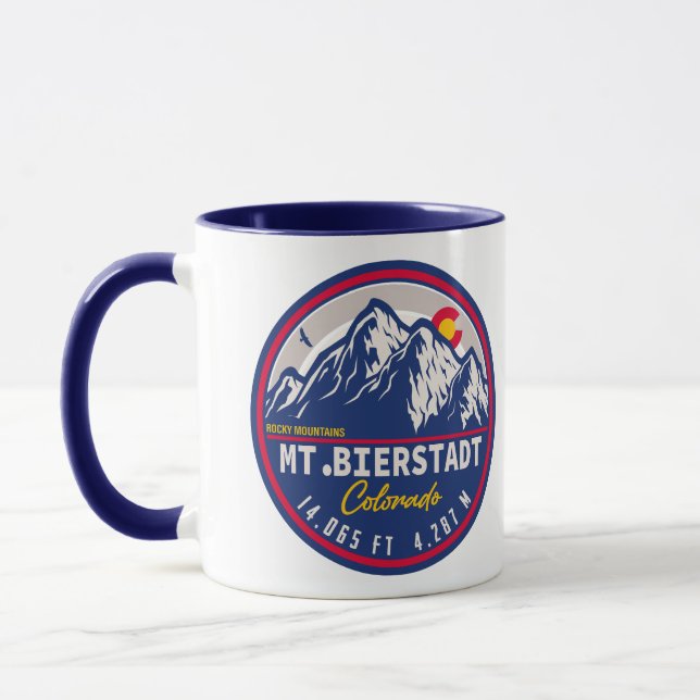 Mount Bierstadt - Colorado 14ers fourteener Sunset Mug (Left)