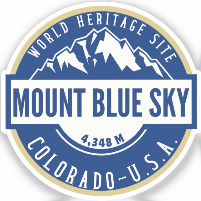 Mount Blue Sky Colorado Elev 4348 m (Front)