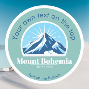 Mount Bohemia Michigan Christmas Blue Mountain