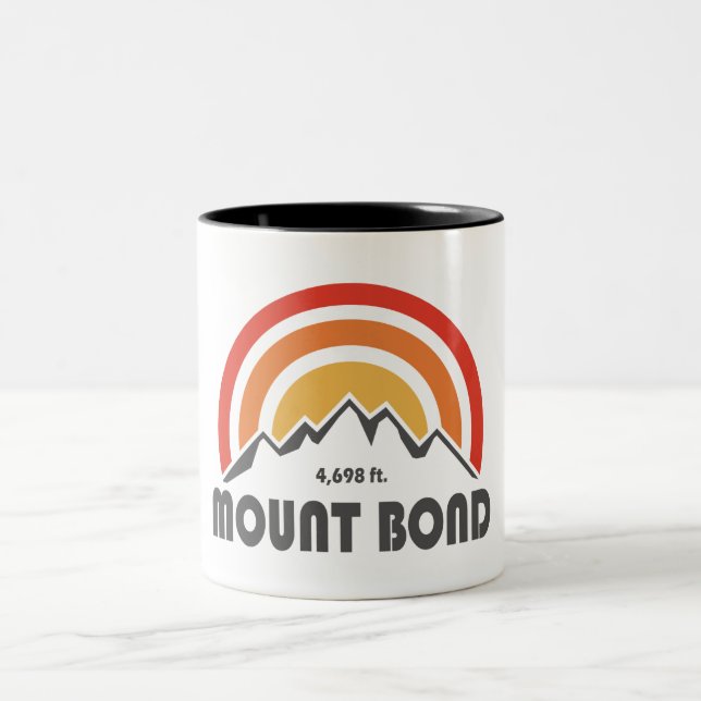 Mount Bond New Hampshire Two-Tone Coffee Mug (Center)