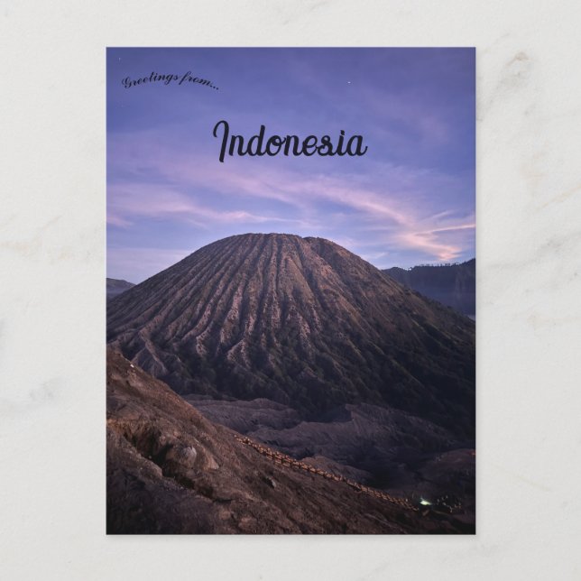 Mount Bromo East Java Indonesia Postcard (Front)
