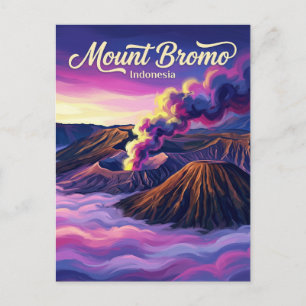 Mount Bromo Indonesia Postcard
