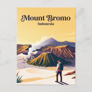 Mount Bromo Indonesia Postcard