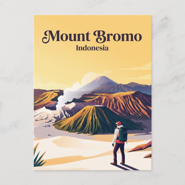 Mount Bromo Indonesia Postcard (Front)