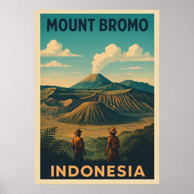 Mount Bromo Indonesia V01 Poster (Front)