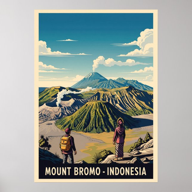 Mount Bromo Indonesia V02 Poster (Front)