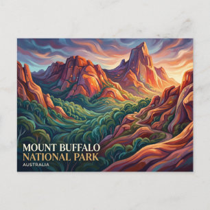 Mount Buffalo National Park Australia Postcard