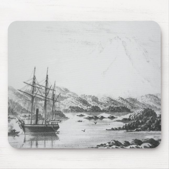 Mount Burney from the Otter Islands Mouse Mat (Front)