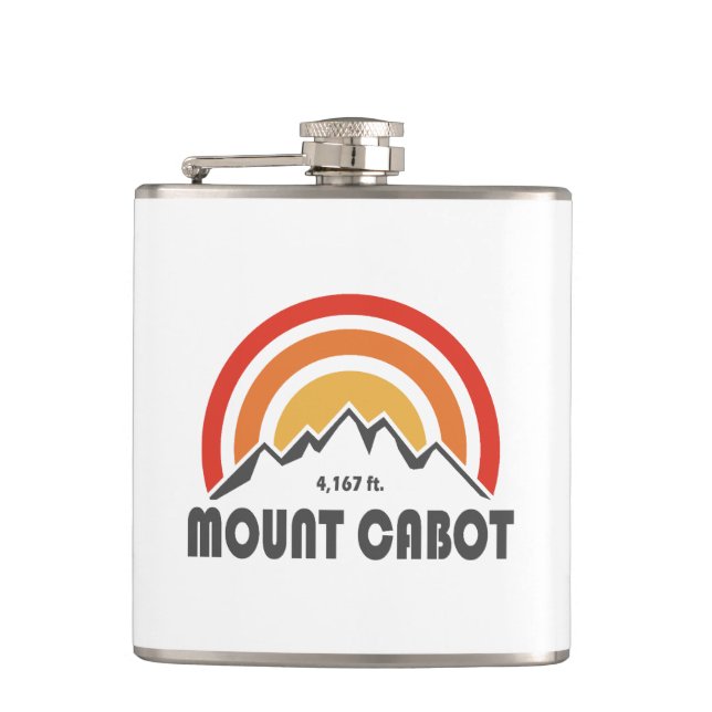 Mount Cabot New Hampshire Hip Flask (Front)
