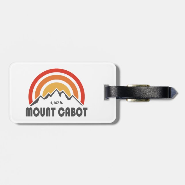 Mount Cabot New Hampshire Luggage Tag (Back Horizontal)