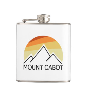 Mount Cabot New Hampshire Retro Hip Flask