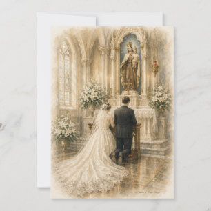 Mount Carmel Catholic Bridal Altar Watercolor
