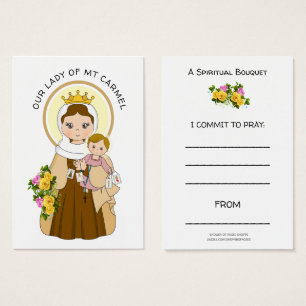 Mount Carmel Jesus Spiritual Bouquet Prayer Roses
