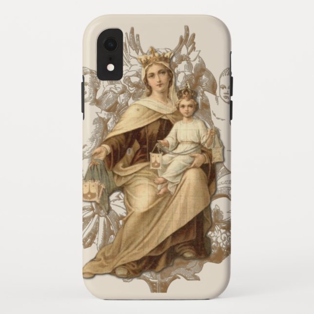 Mount Carmel Jesus Virgin Mary Religious  Case-Mate iPhone Case (Back)