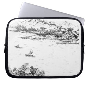 Mount Chang and Lake Chou, from 'Jardins Anglo-Chi Laptop Sleeve