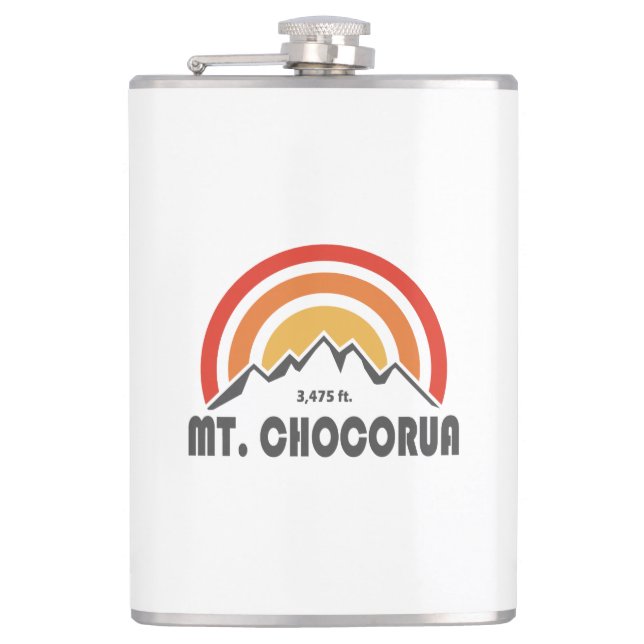 Mount Chocorua New Hampshire Hip Flask (Front)