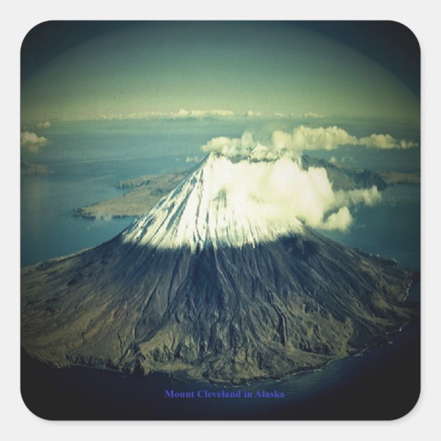 Mount Cleveland, Alaska Square Sticker (Front)