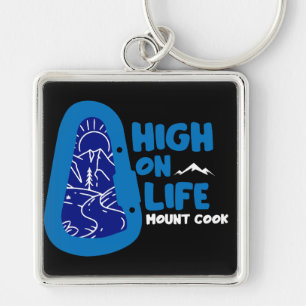 Mount Cook Alpinism New Zealand Key Ring