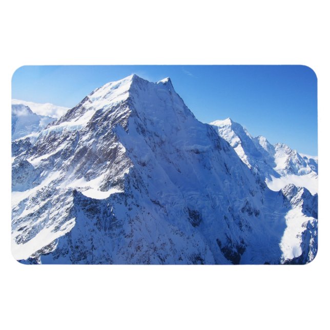 Mount Cook (Aoraki) Peak, New Zealand Magnet (Horizontal)