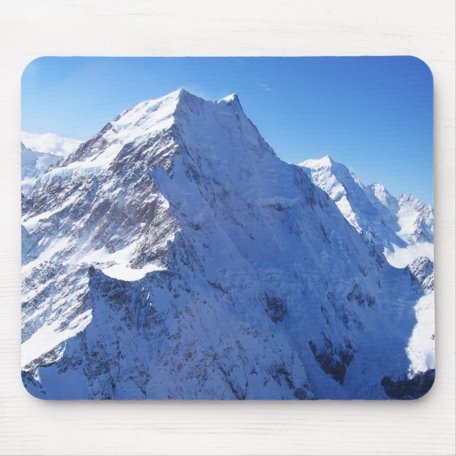 Mount Cook (Aoraki) Peak, New Zealand Mouse Mat (Front)