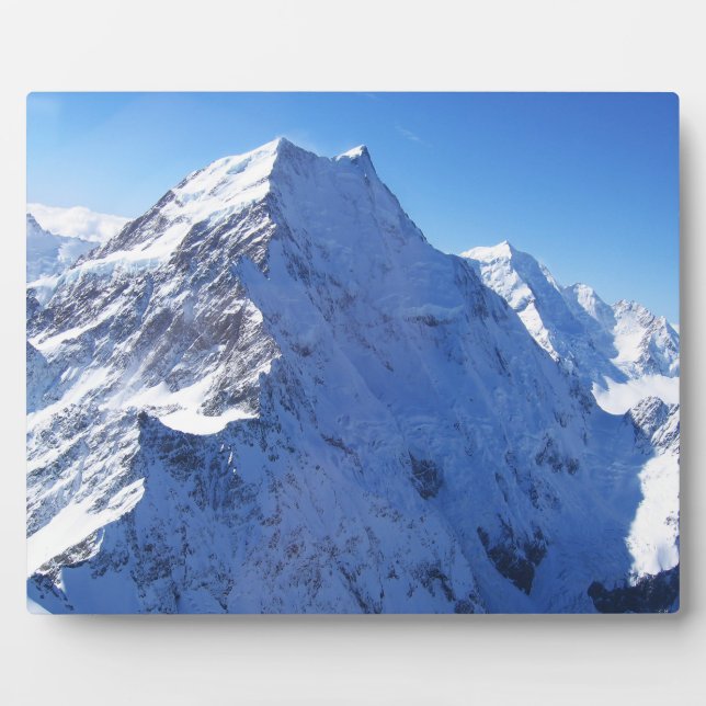 Mount Cook (Aoraki) Peak, New Zealand Plaque (Front)