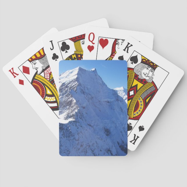 Mount Cook (Aoraki) Peak, New Zealand Playing Cards (Back)